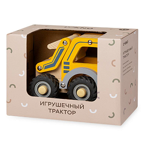 Игрушечный трактор LUKNO, жёлтый